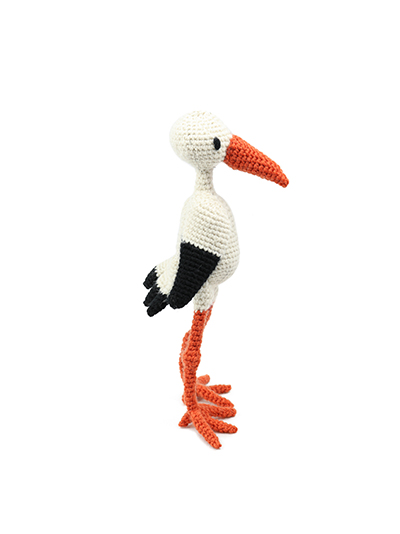 stork bird crochet amigurumi project pattern kerry lord Edward's menagerie
